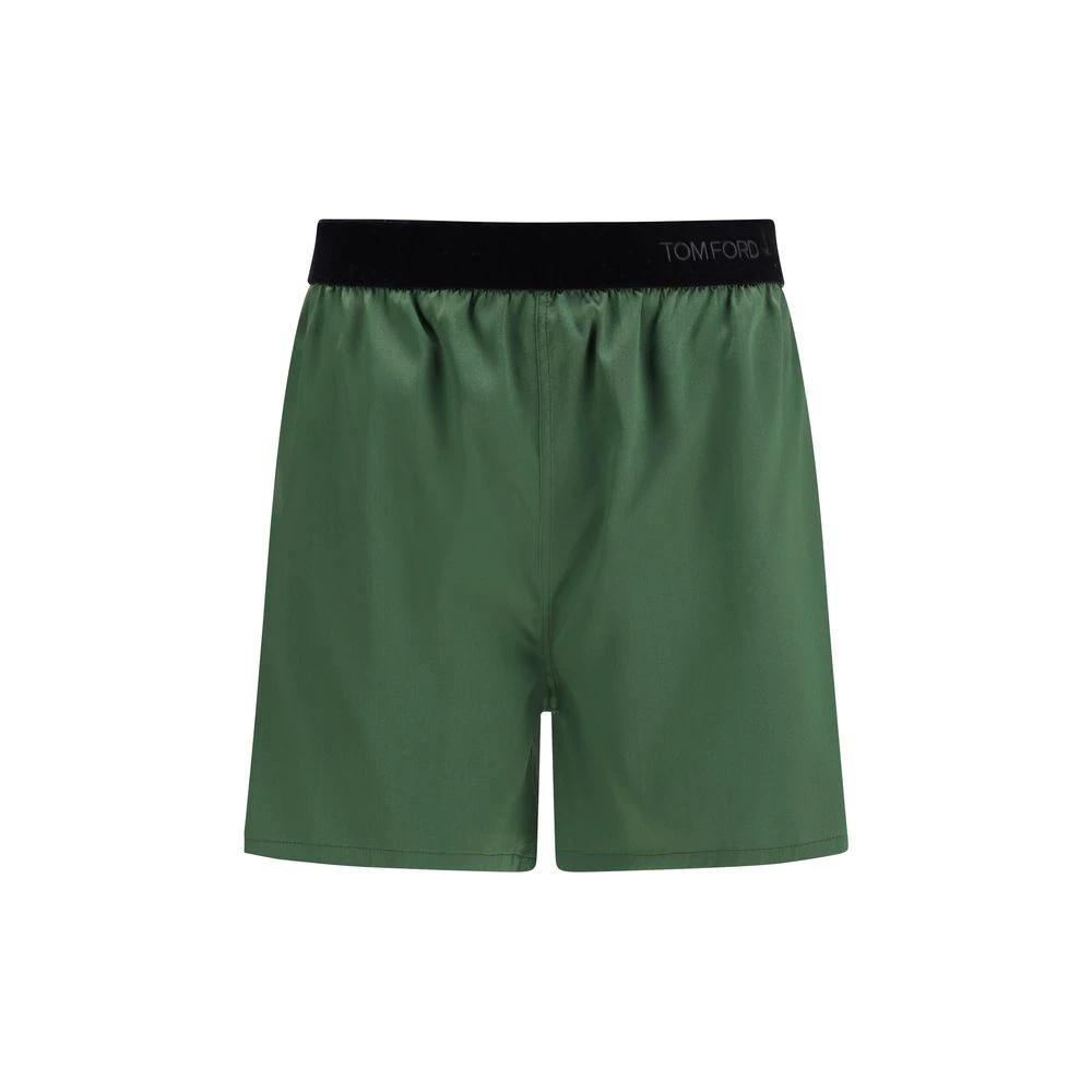 Short bermuda en soie bicolore Tom Ford