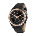Montre habillée Maserati en cuir marron