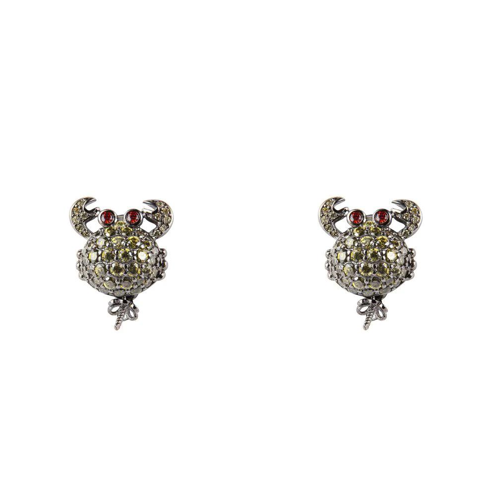 Lancaster Black Silver Earrings by Lancaster