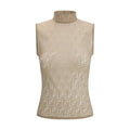 Fendi Multicolor Polyamide Sleeveles T-Shirt