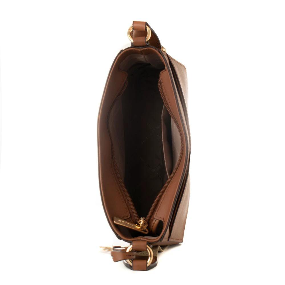 Michael Kors Brown Canvas Crossbody Bag by Michael Kors