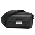 Michael Kors Black Canvas Crossbody Bag by Michael Kors