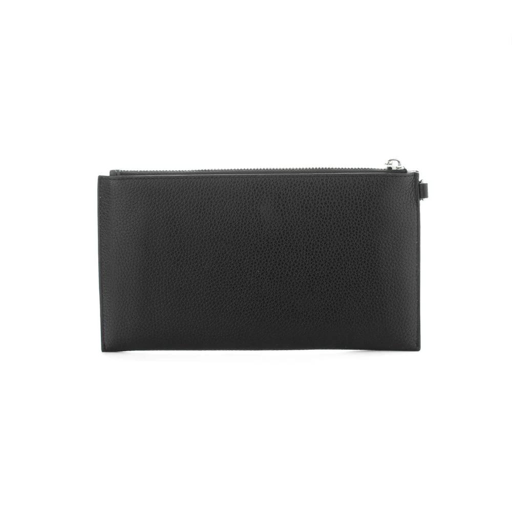Michael Kors Brown Leather Clutch Bag by Michael Kors