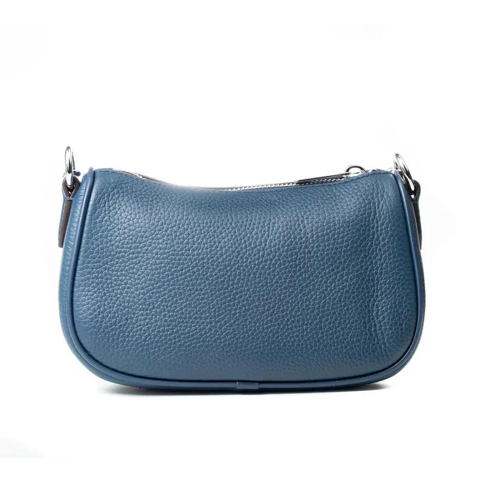 Sac bandoulière en cuir bleu Michael Kors