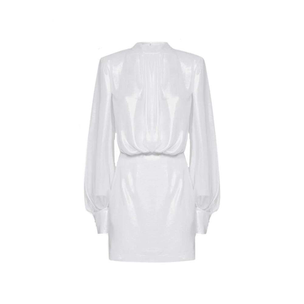 Robe décontractée blanche en polyester BLANCA VITA
