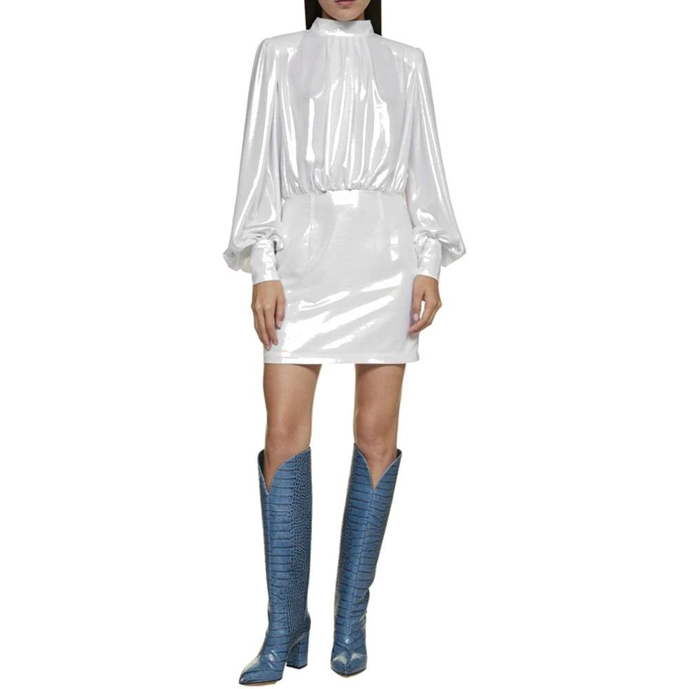 Robe décontractée blanche en polyester BLANCA VITA