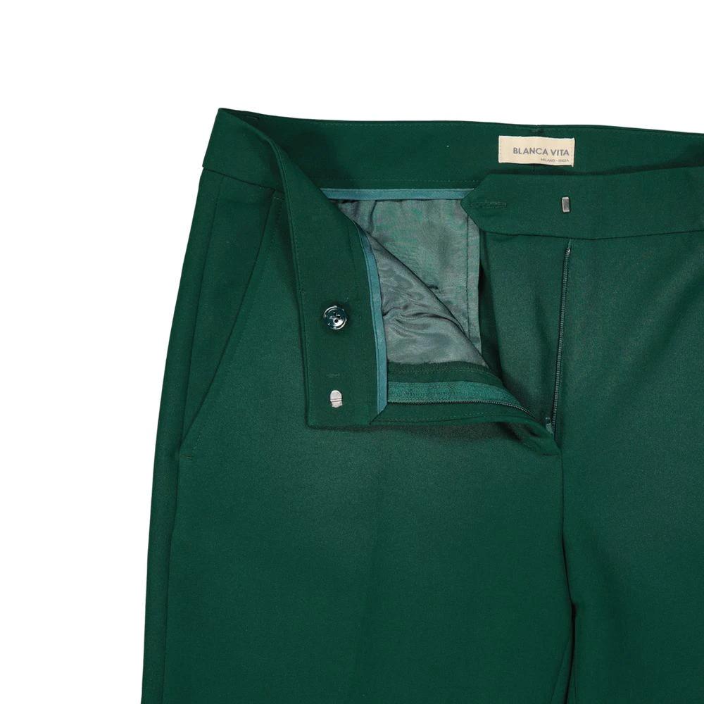 BLANCA VITA Pantalon décontracté bicolore en élasthanne