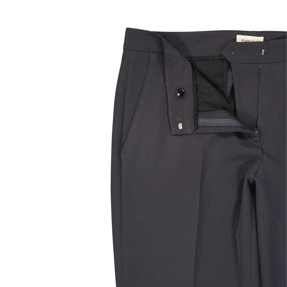 BLANCA VITA Gray Elastane Cropped Pants