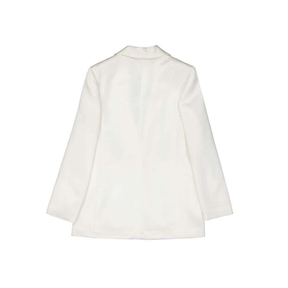 BLANCA VITA White Polyester Jackets And Coat