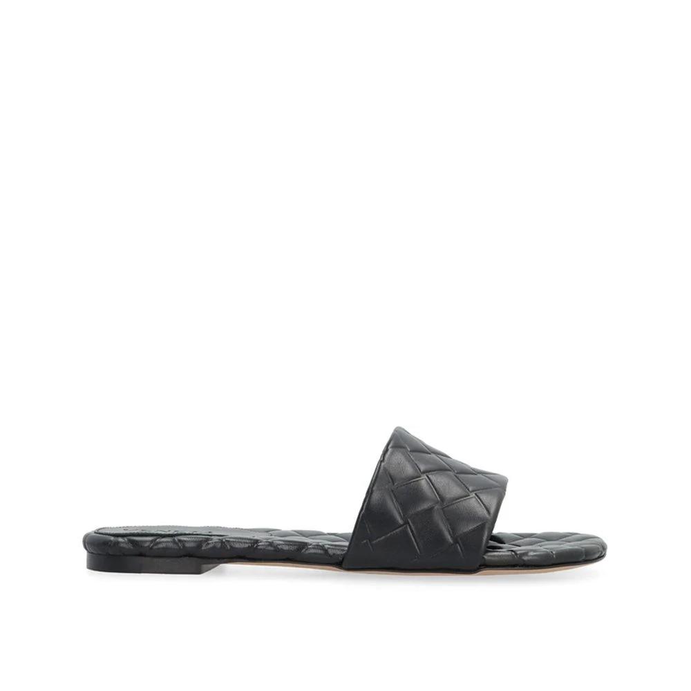 Bottega Veneta Black Lamb Leather Mules by Bottega Veneta