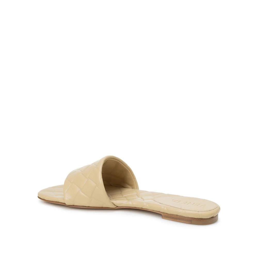 Bottega Veneta Beige Lamb Leather Sandals by Bottega Veneta