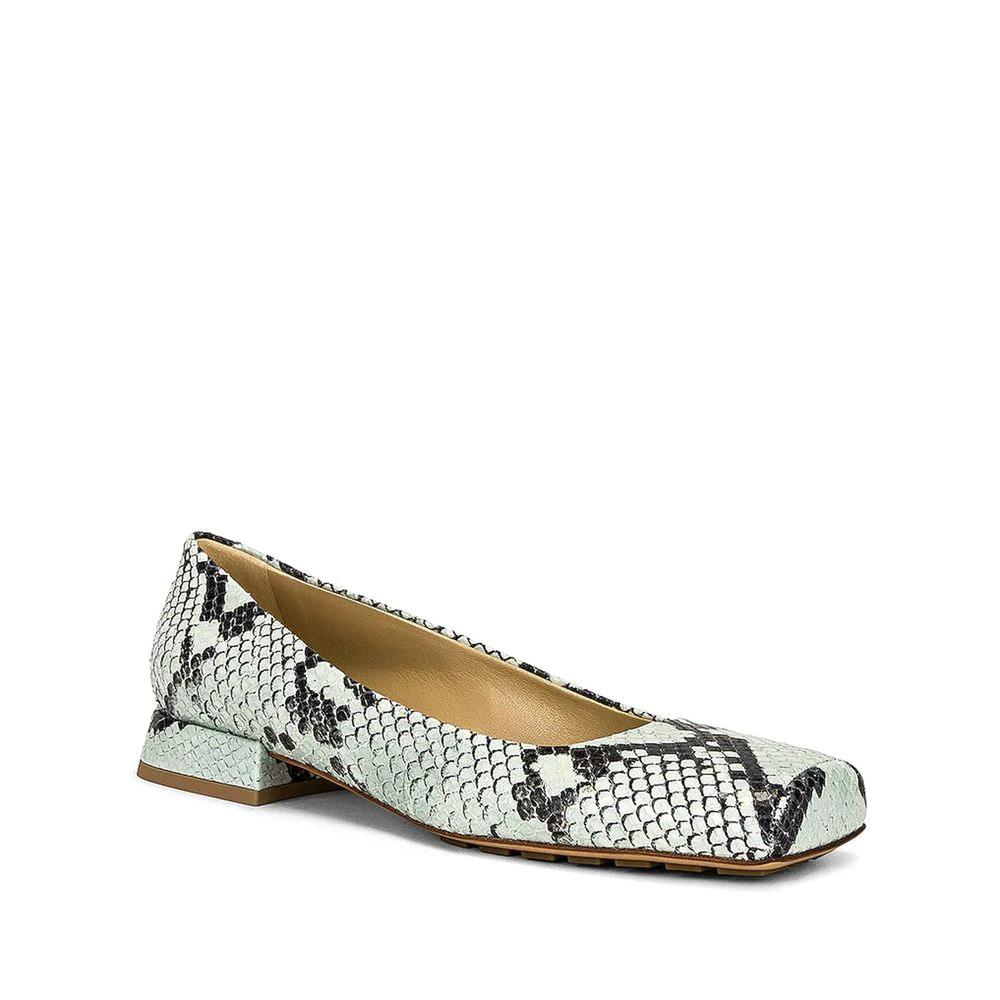 Bottega Veneta Bicolor Calfskin Ballet Flats by Bottega Veneta