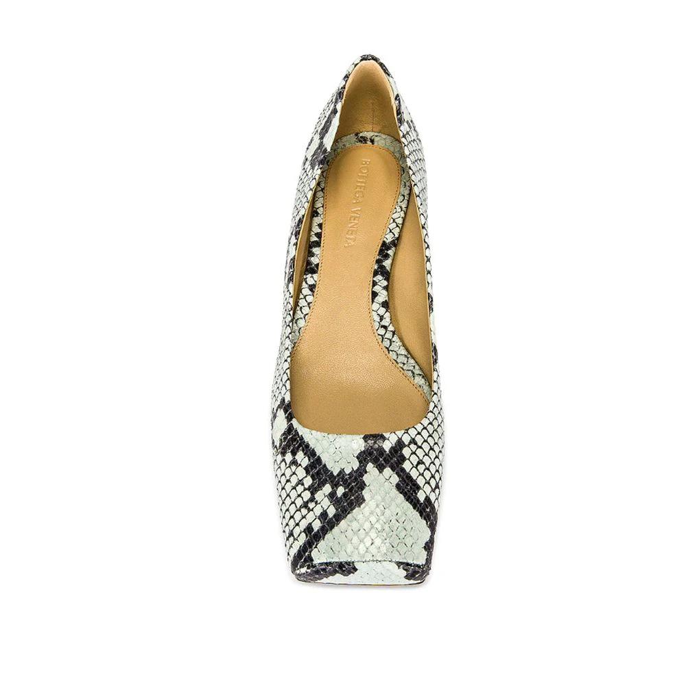 Bottega Veneta Bicolor Calfskin Ballet Flats by Bottega Veneta