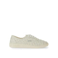 Bottega Veneta White Calfskin Low Top Sneakers by Bottega Veneta