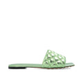 Bottega Veneta Bicolor Calfskin Sandals by Bottega Veneta