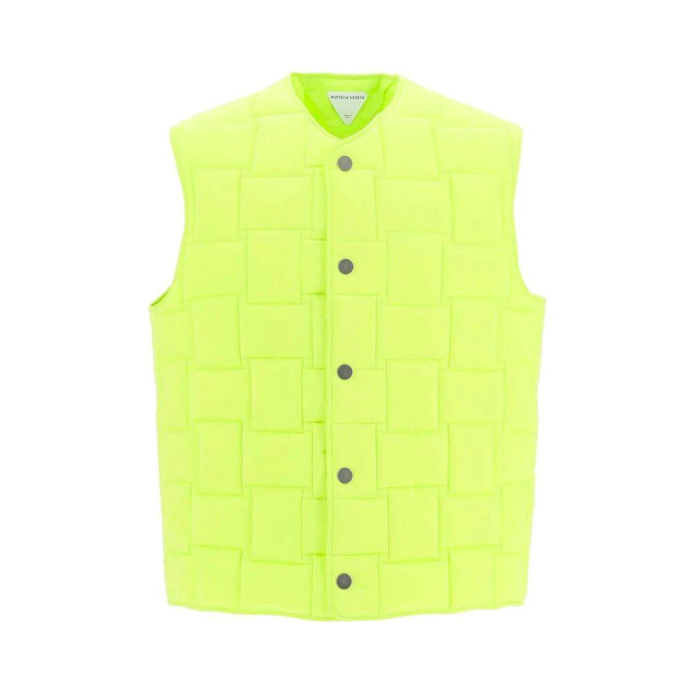 Bottega Veneta Bicolor Polyamide Sleveless Jacket by Bottega Veneta