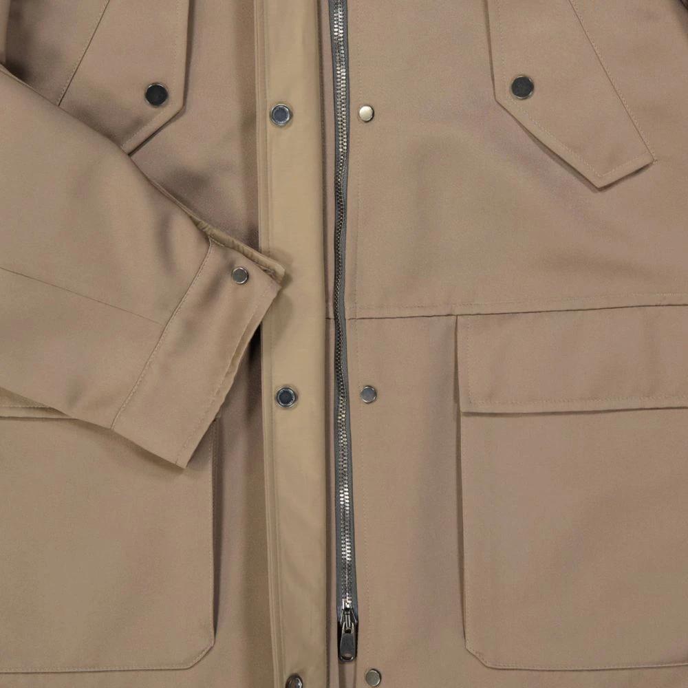 Brunello Cucinelli Brown Polyester Parka by Brunello Cucinelli