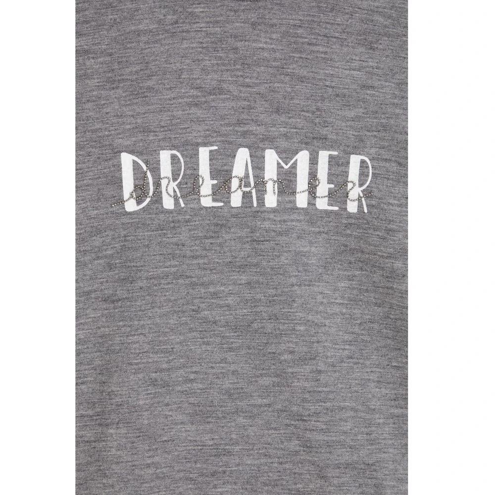 Brunello Cucinelli Gray Elastane T-Shirt by Brunello Cucinelli