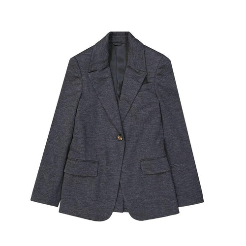 Brunello Cucinelli Gray Wool Blazer by Brunello Cucinelli