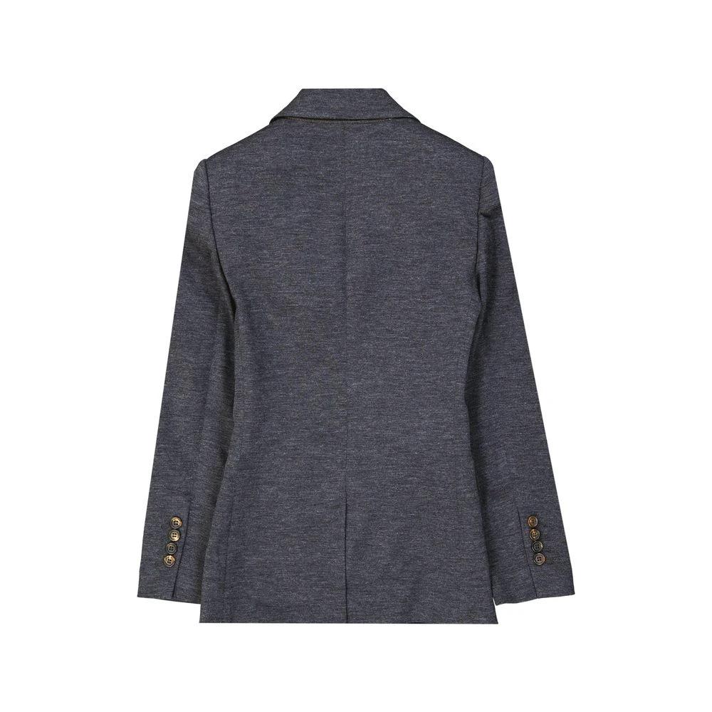 Brunello Cucinelli Gray Wool Blazer by Brunello Cucinelli