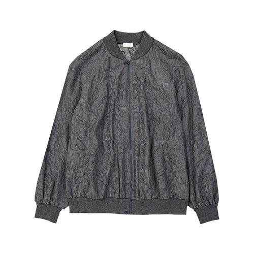 Brunello Cucinelli Gray Virgin Wool Bomber by Brunello Cucinelli