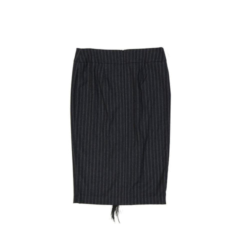 Brunello Cucinelli Gray Virgin Wool Long Skirt by Brunello Cucinelli