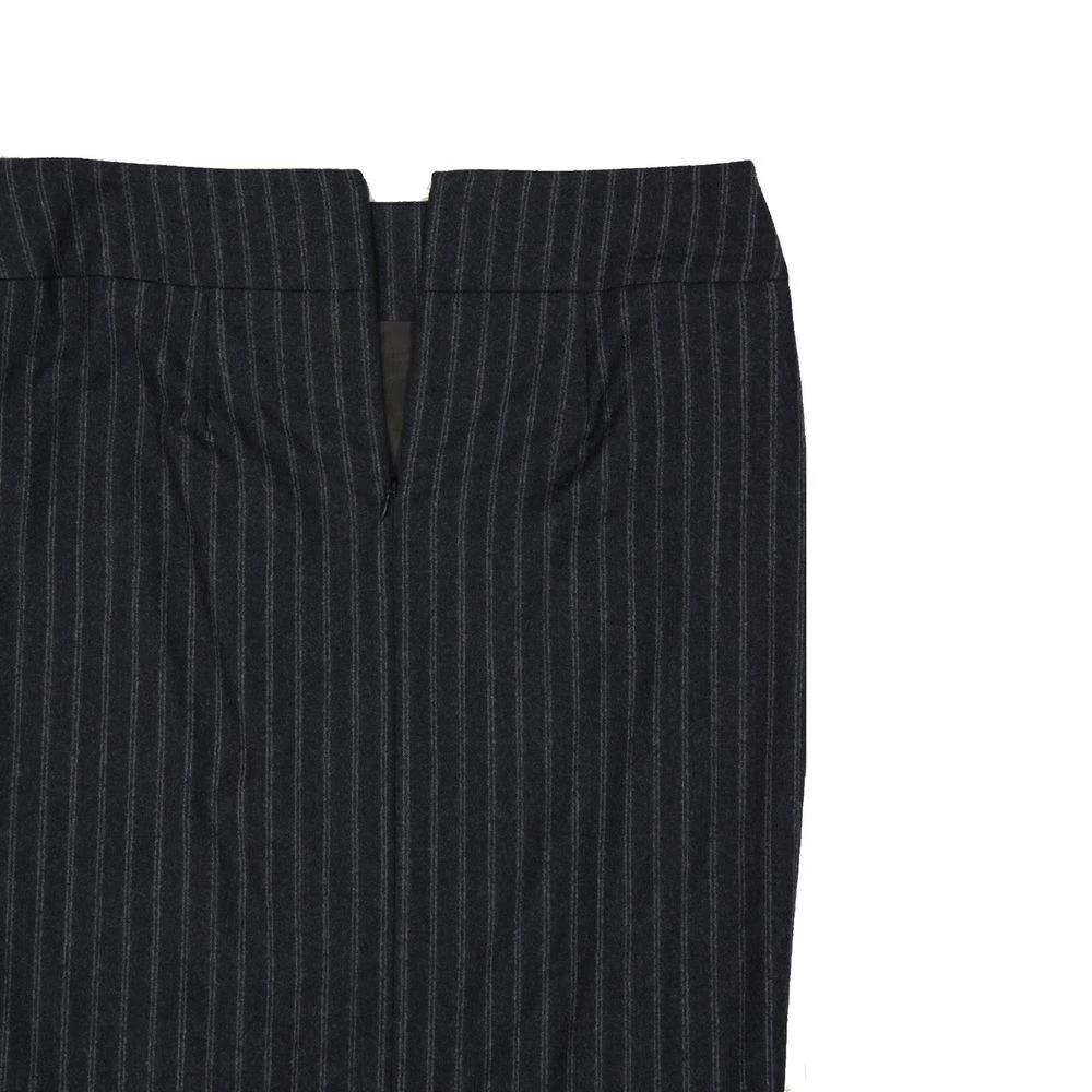 Brunello Cucinelli Gray Virgin Wool Long Skirt by Brunello Cucinelli
