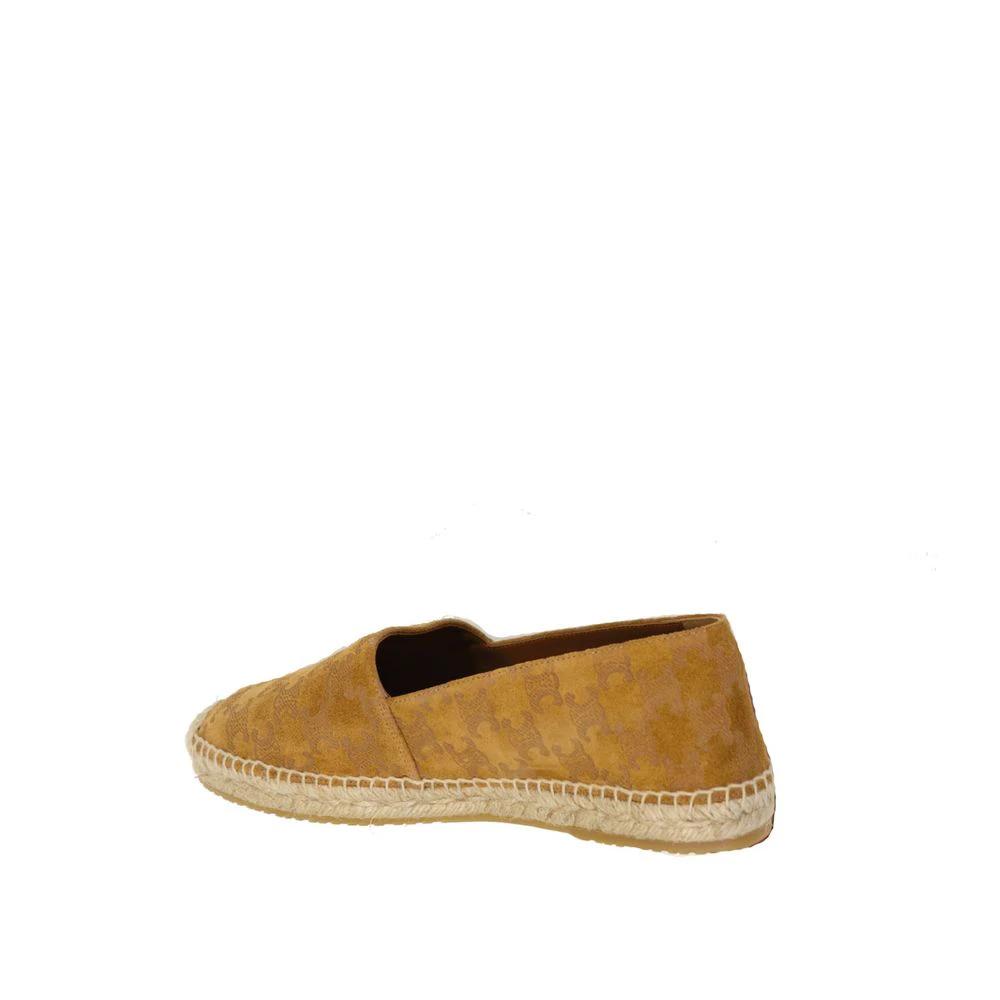 Espadrilles en cuir de veau marron Céline