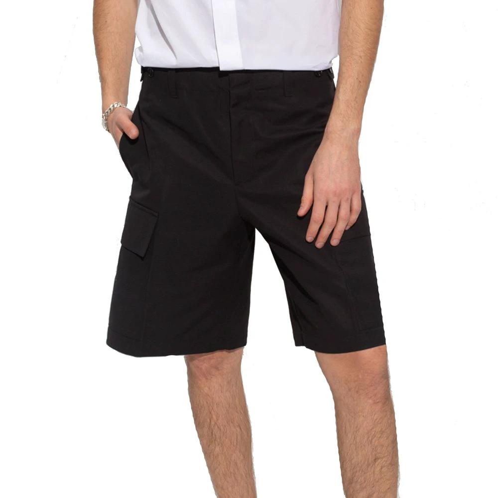 Jil Sander Black Cotton Cargo Shorts by Jil Sander