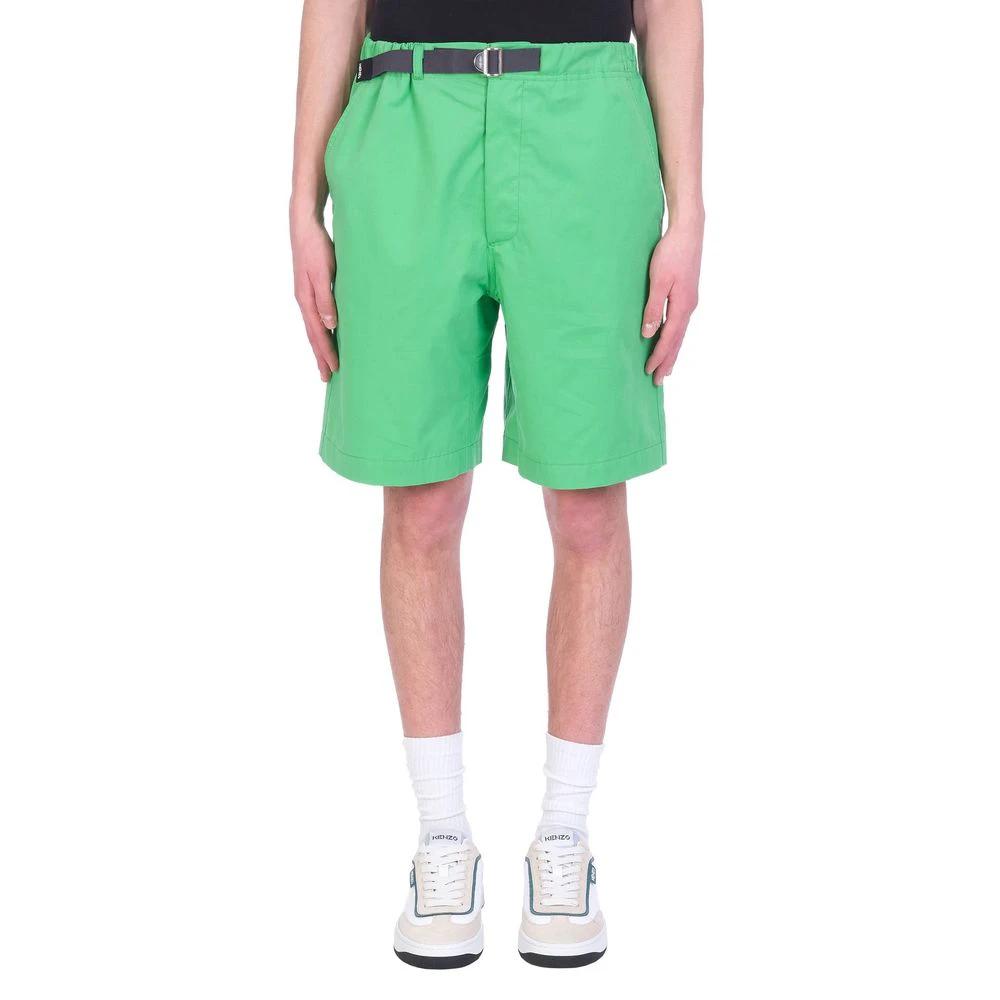 Kenzo Bicolor Cotton Shorts by Kenzo