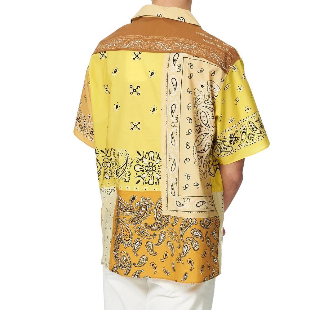 Kenzo Bicolor Cotton Pattern Shirt by Kenzo