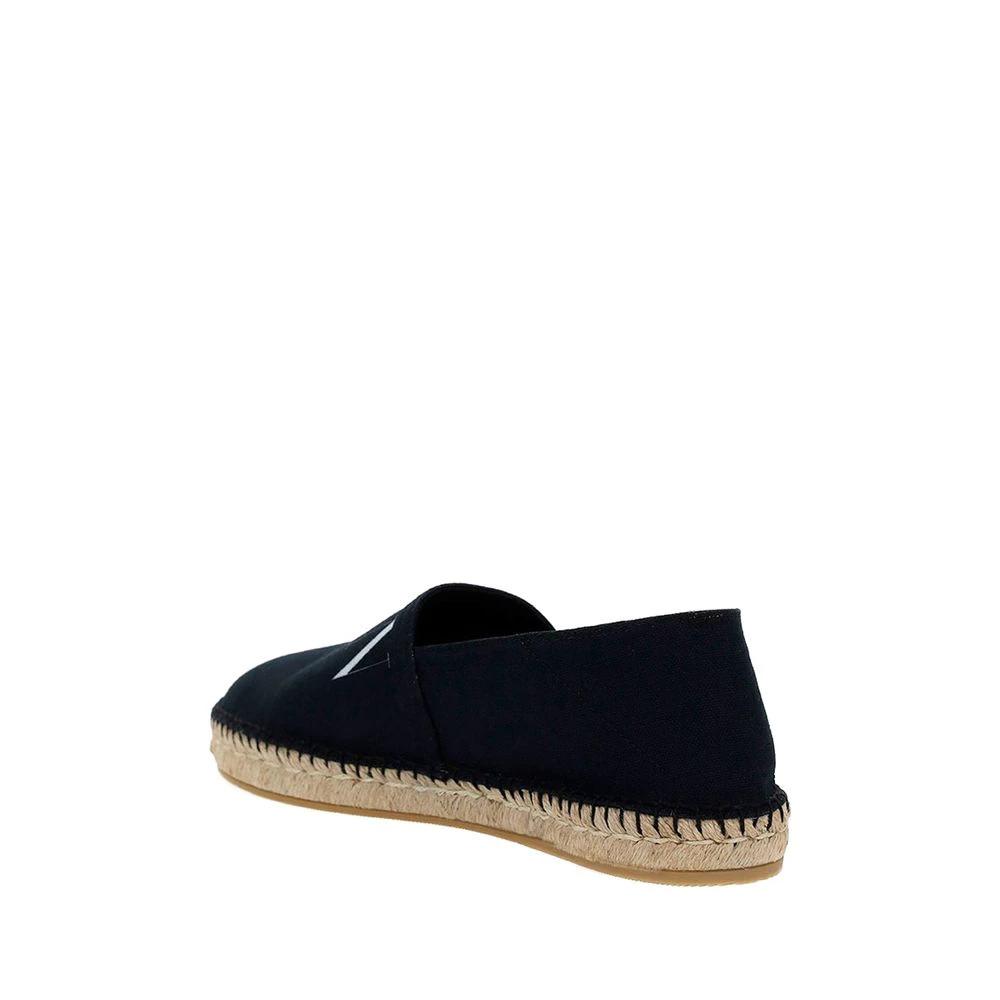 Valentino Garavani Black Canvas Espadrilles by Valentino Garavani