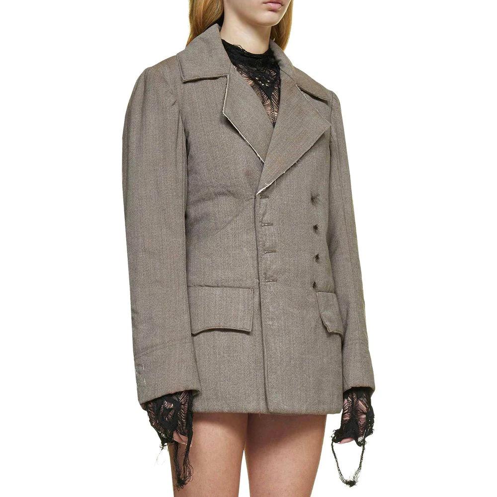 Blazer en laine marron Maison Margiela