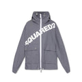 Dsquared² Gray Cotton Shell Jacket by Dsquared²