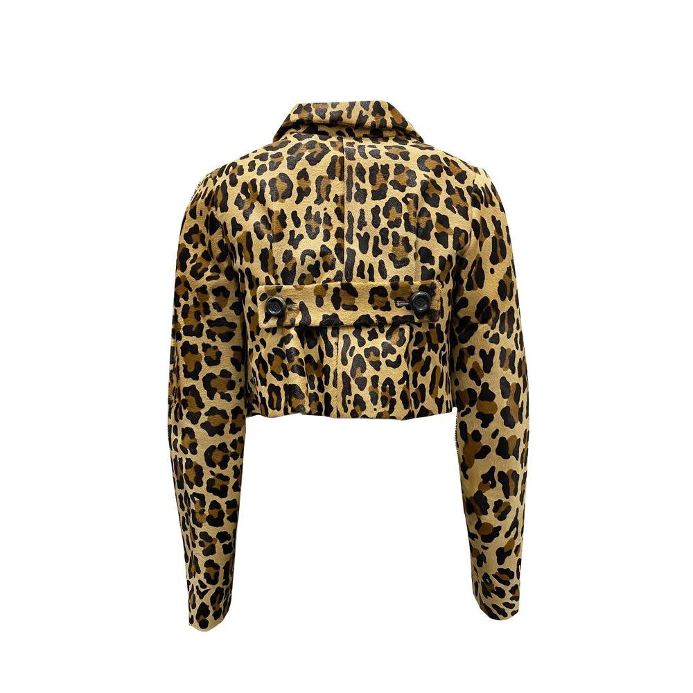 Dsquared² Brown Calfskin Coat by Dsquared²