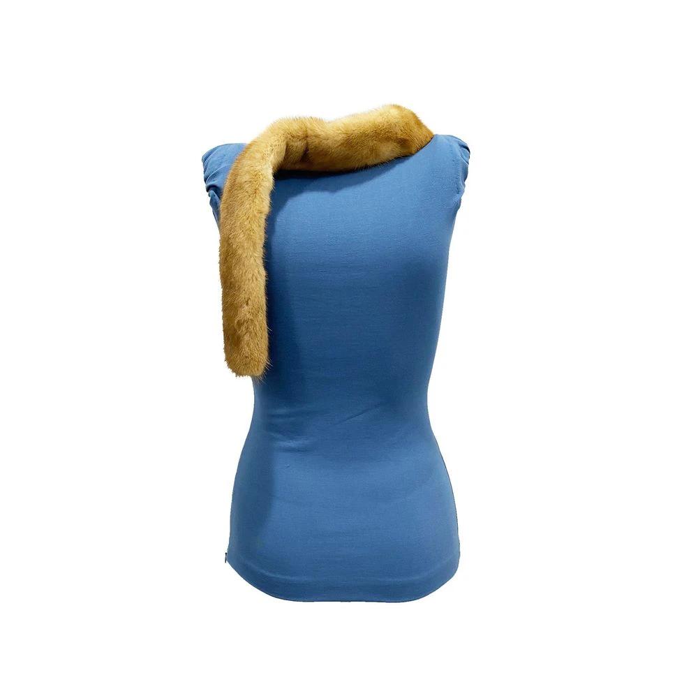Dsquared² Blue Viscose Tank Tops by Dsquared²