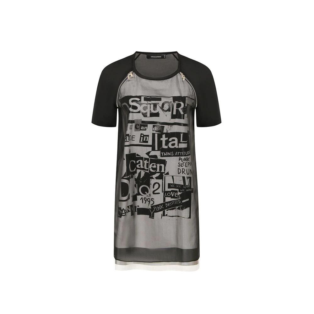 Dsquared² Black Silk Casual Dress by Dsquared²