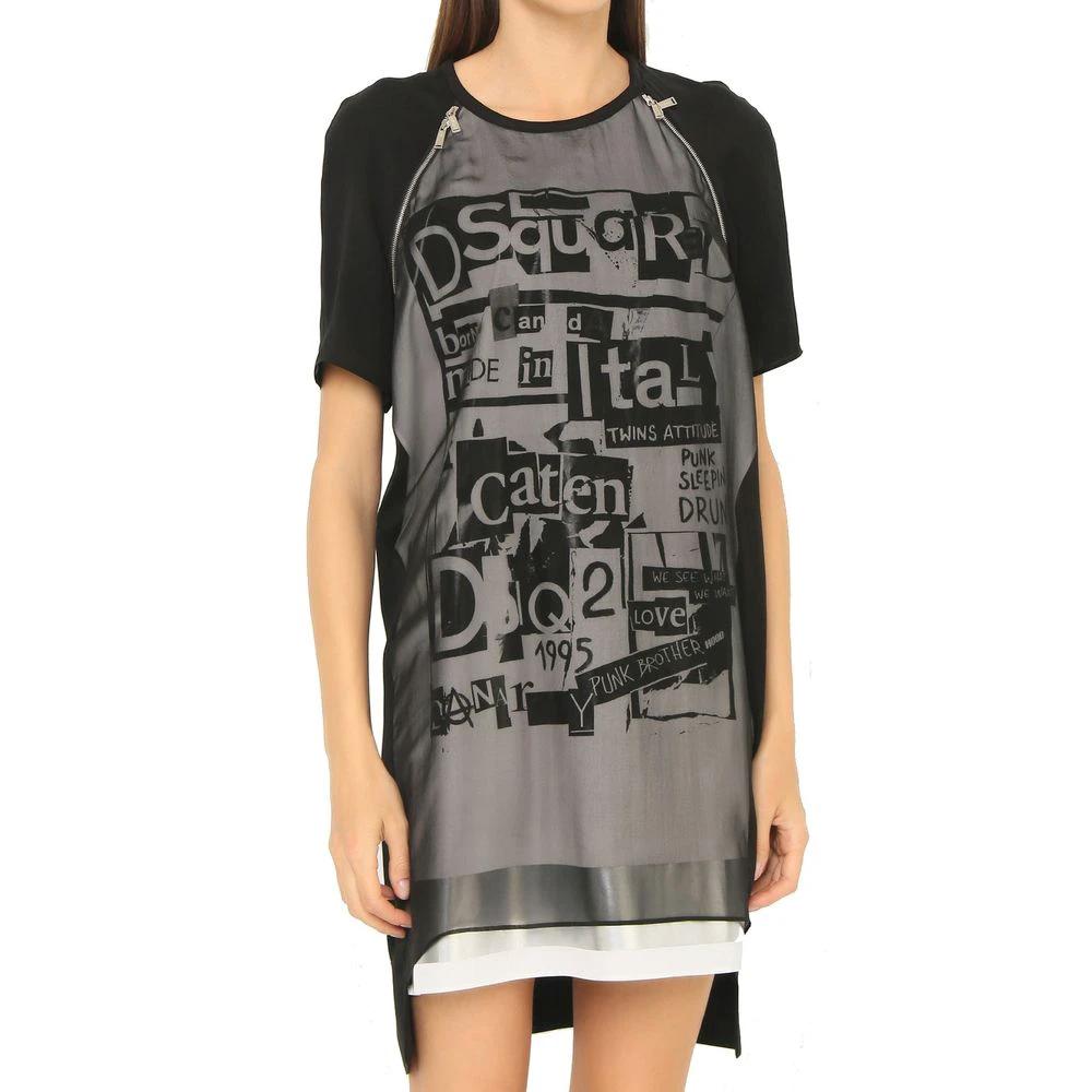 Dsquared² Black Silk Casual Dress by Dsquared²