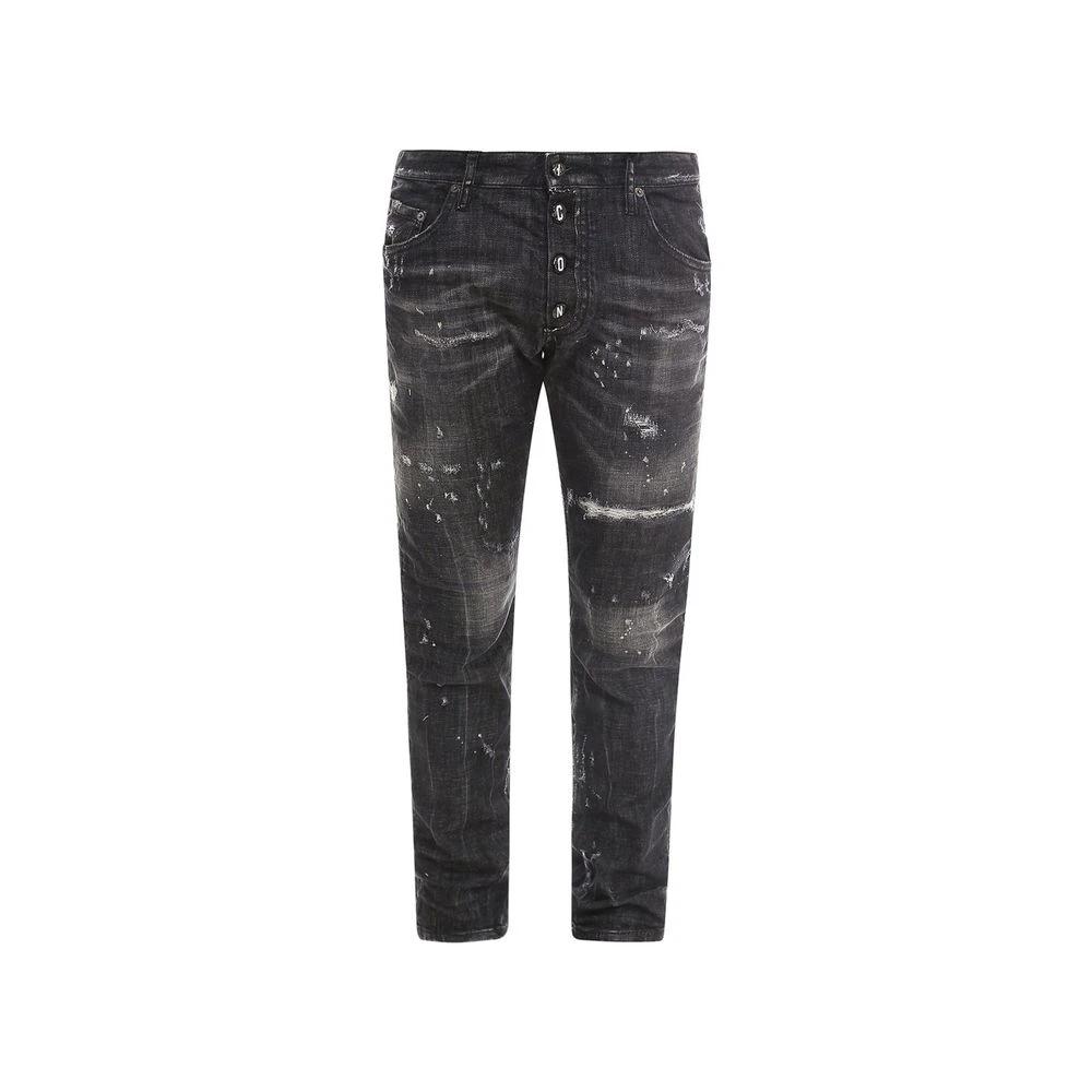 Dsquared² Black Cotton Jeans Denim by Dsquared²