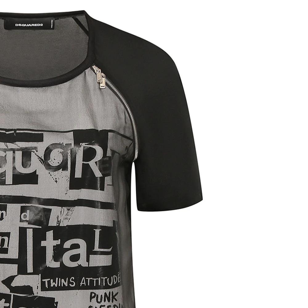 Dsquared² Black Silk Casual Dress by Dsquared²