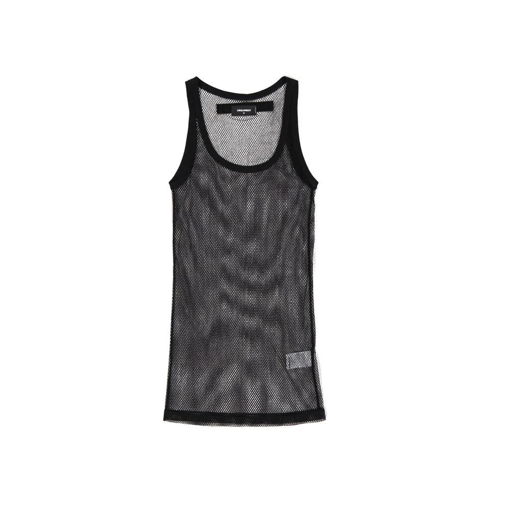 Dsquared² Black Cotton Tank Tops by Dsquared²