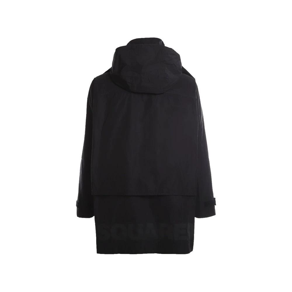 Dsquared² Black Nylon Shell Jacket by Dsquared²