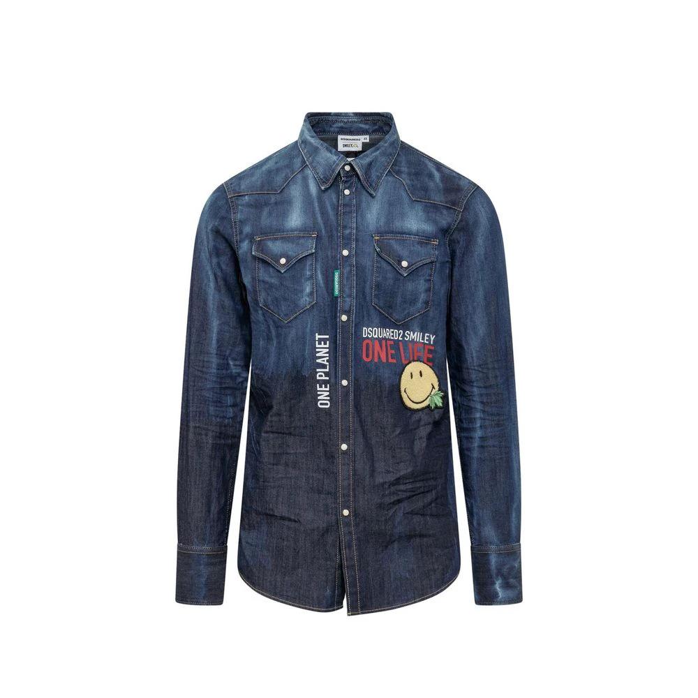 Dsquared² Blue Denim Shirt by Dsquared²