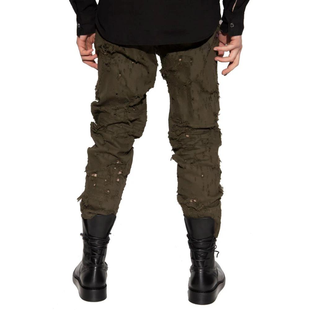 Dsquared² Bicolor Cotton Casual Pants by Dsquared²