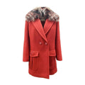 Manteau Fendi multicolore en laine vierge