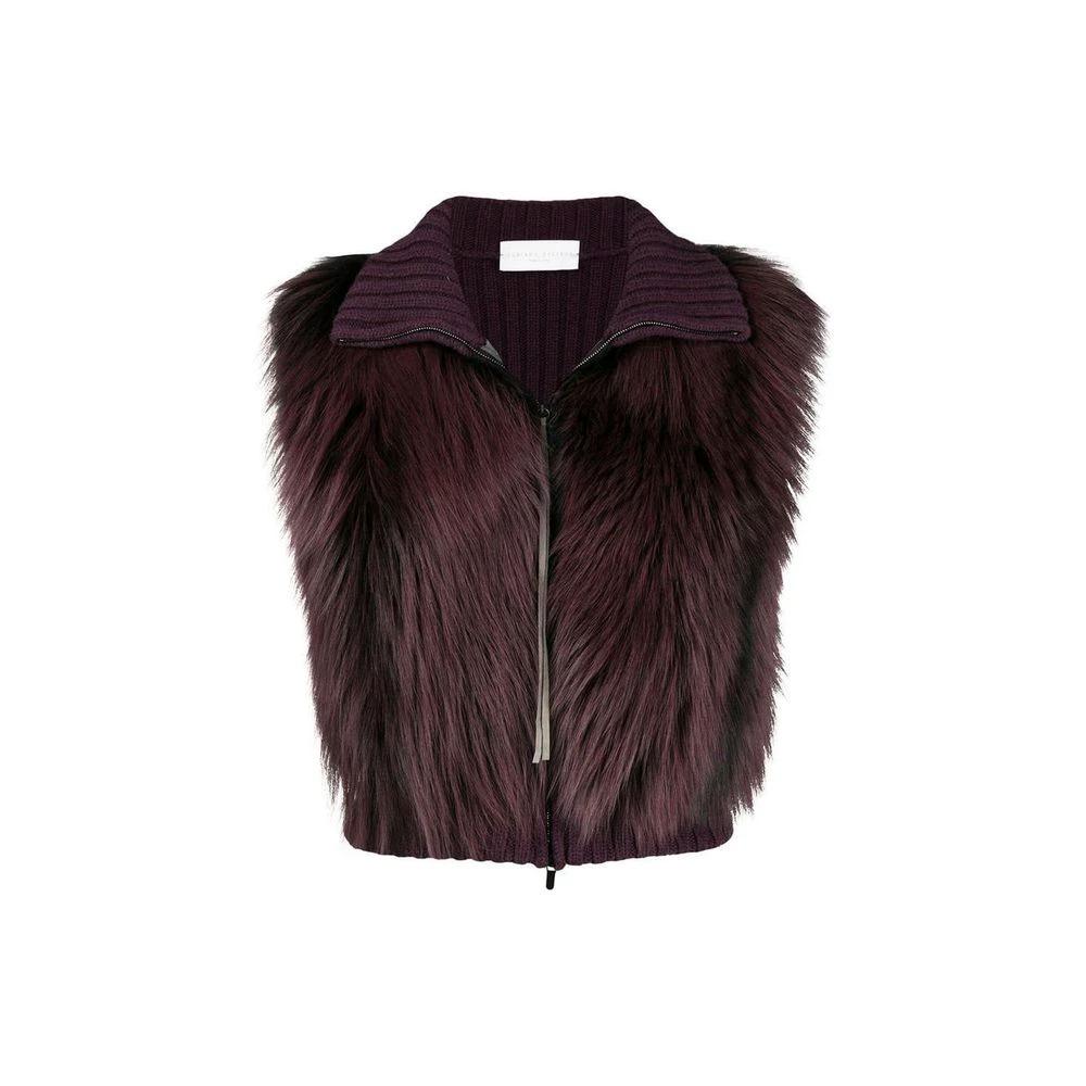 Fabiana Filippi Gray Merino Wool Sleveless Jacket by Fabiana Filippi