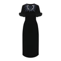 Fendi Black Viscose Cocktail Dress by Fendi