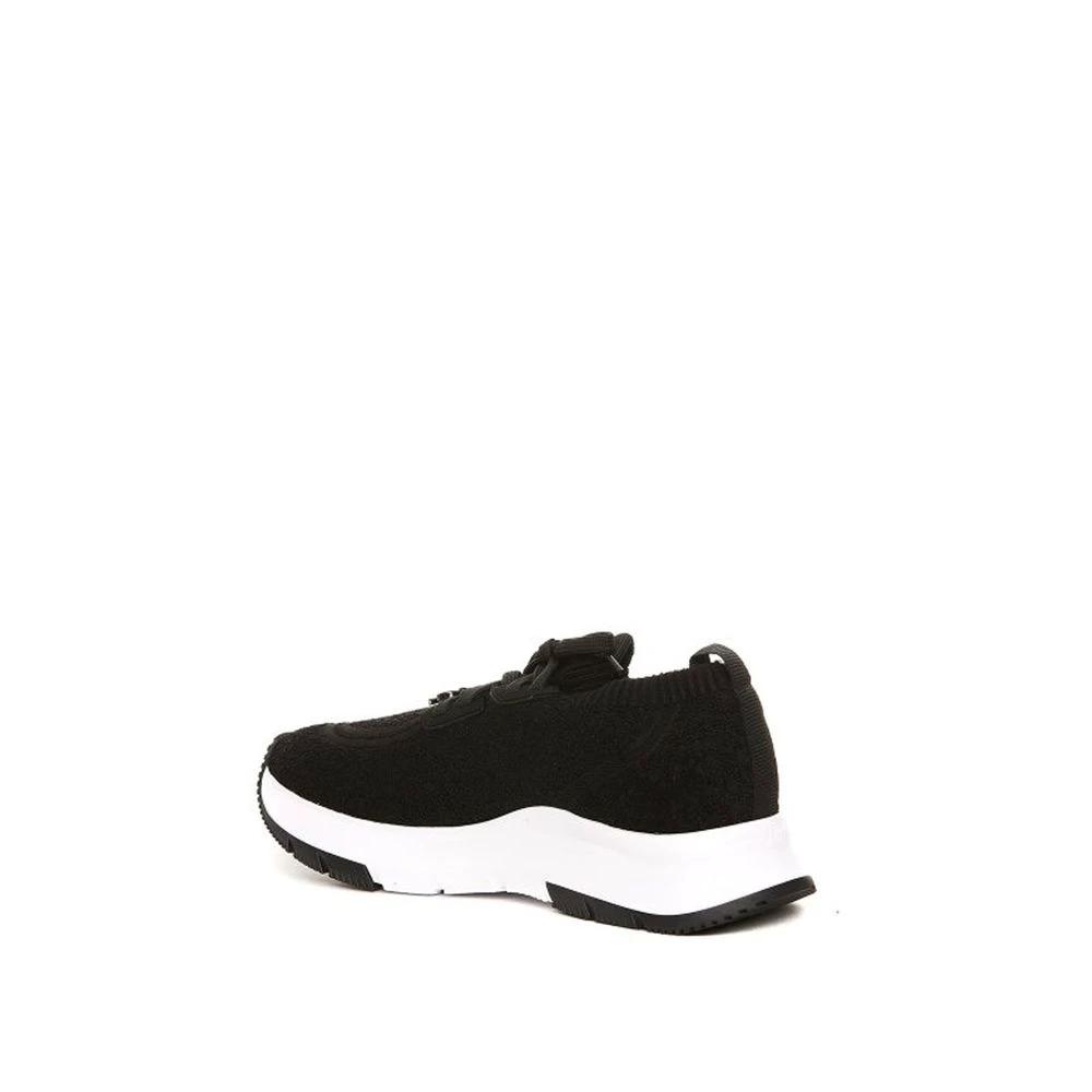 Gianvito Rossi Black Fabric Athletic Sneakers by Gianvito Rossi