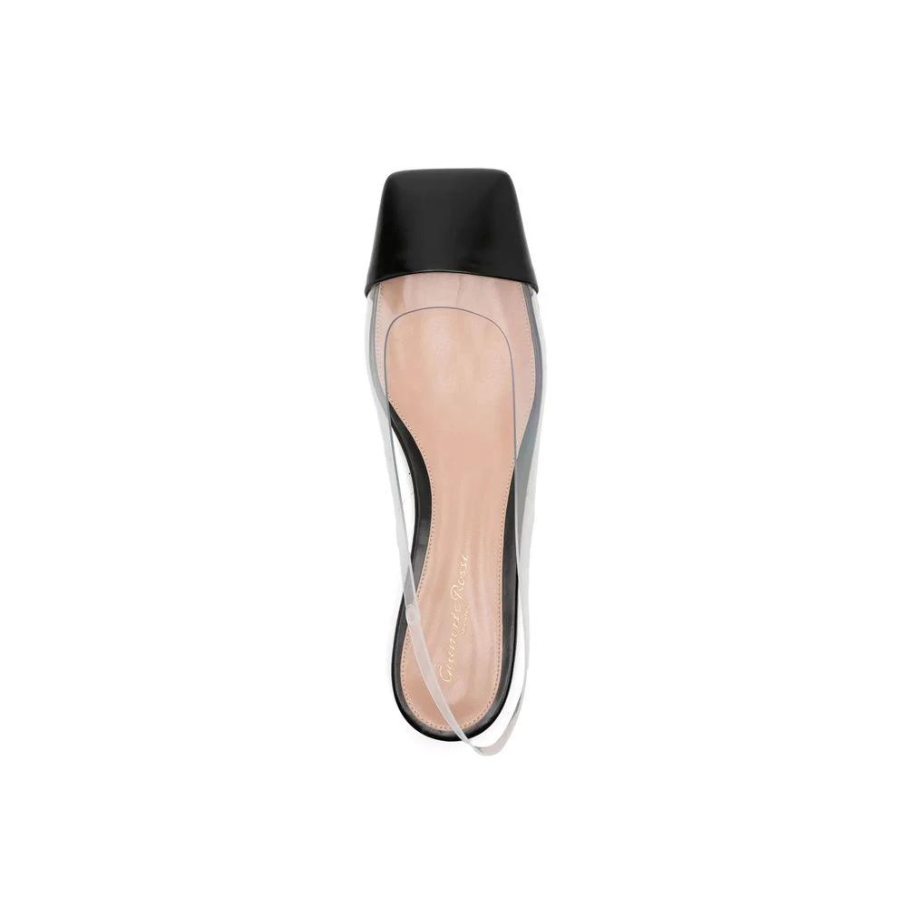 Gianvito Rossi Black Plexiglass Ballet Flats by Gianvito Rossi
