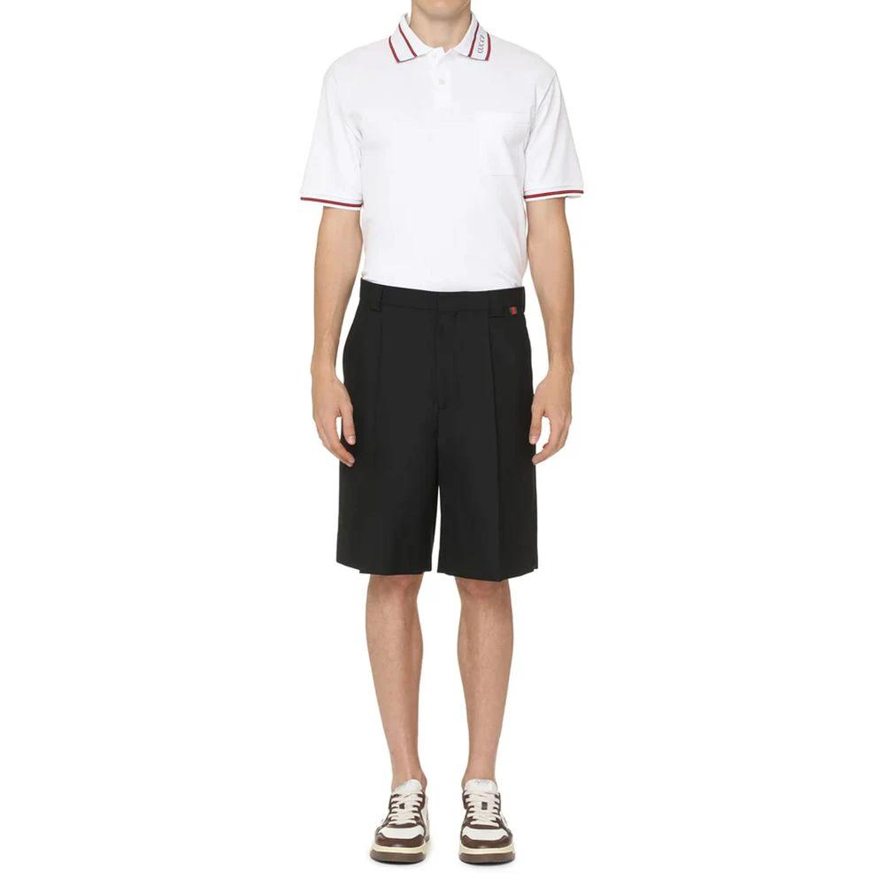 Gucci Black Polyester Bermuda Shorts by Gucci